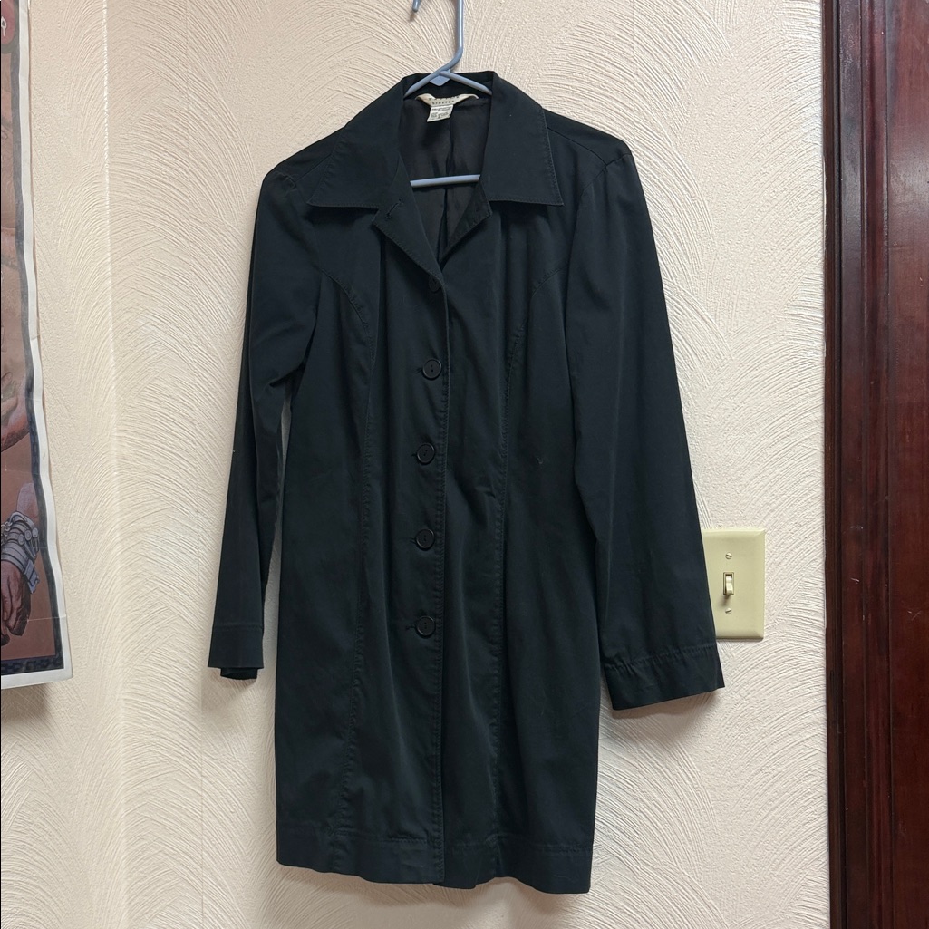 Allison Taylor Black Button-Up Coat